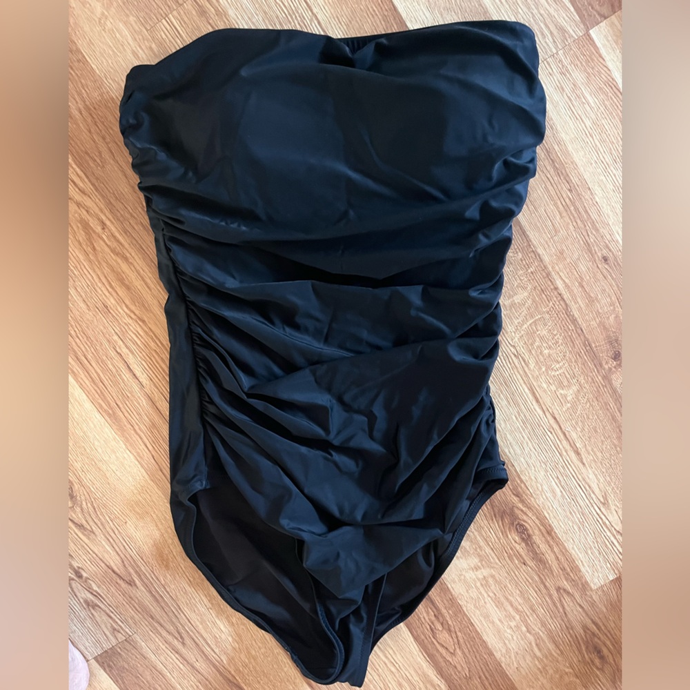 J. Crew Black One Piece Swimsuit